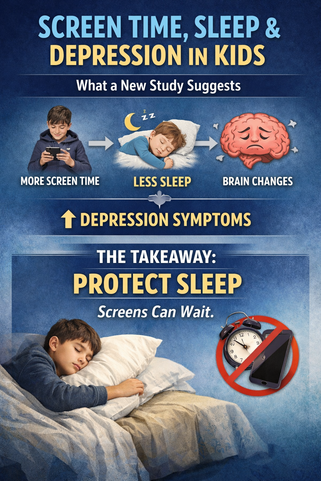 Screen Time, Sleep, and Depression in Kids: What a New JAMA Pediatrics Study Suggests