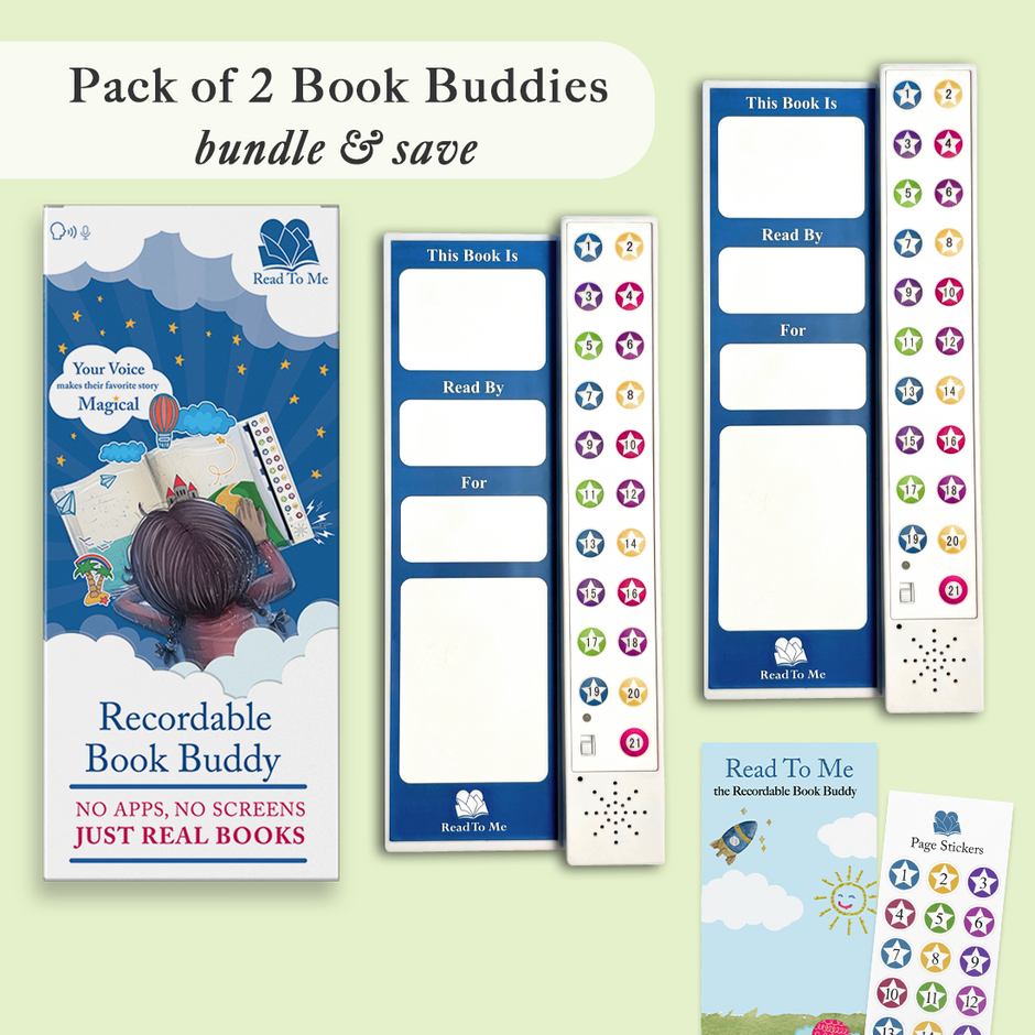 Recordable Book Buddy two pack - Personalized Read-Along Recordable Book Buddy two pack - Personalized Read-Along