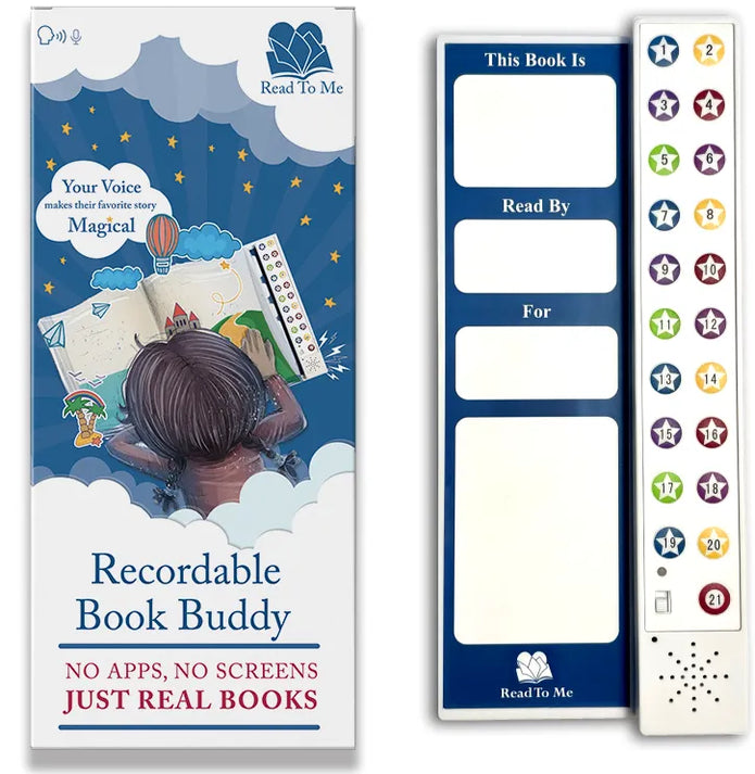 Book Buddy + Gift Card featuring interactive recordable books and audiobooks, enhancing storytelling with personal recordi...