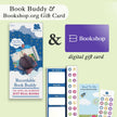 Book Buddy + Gift Card set featuring recordable books and audiobooks, includes stickers and a digital gift card for booksh...