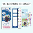 The Read To Me: Recordable Book Buddy set with colorful stickers and voice recording feature for interactive reading.